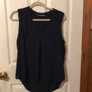 A Navy short sleeve top